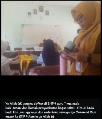 Pelaksanaan SPMB SMPN 9 Bandar Lampung Mendapat Ulasan Positif Dari Calon Wali Siswa Baru